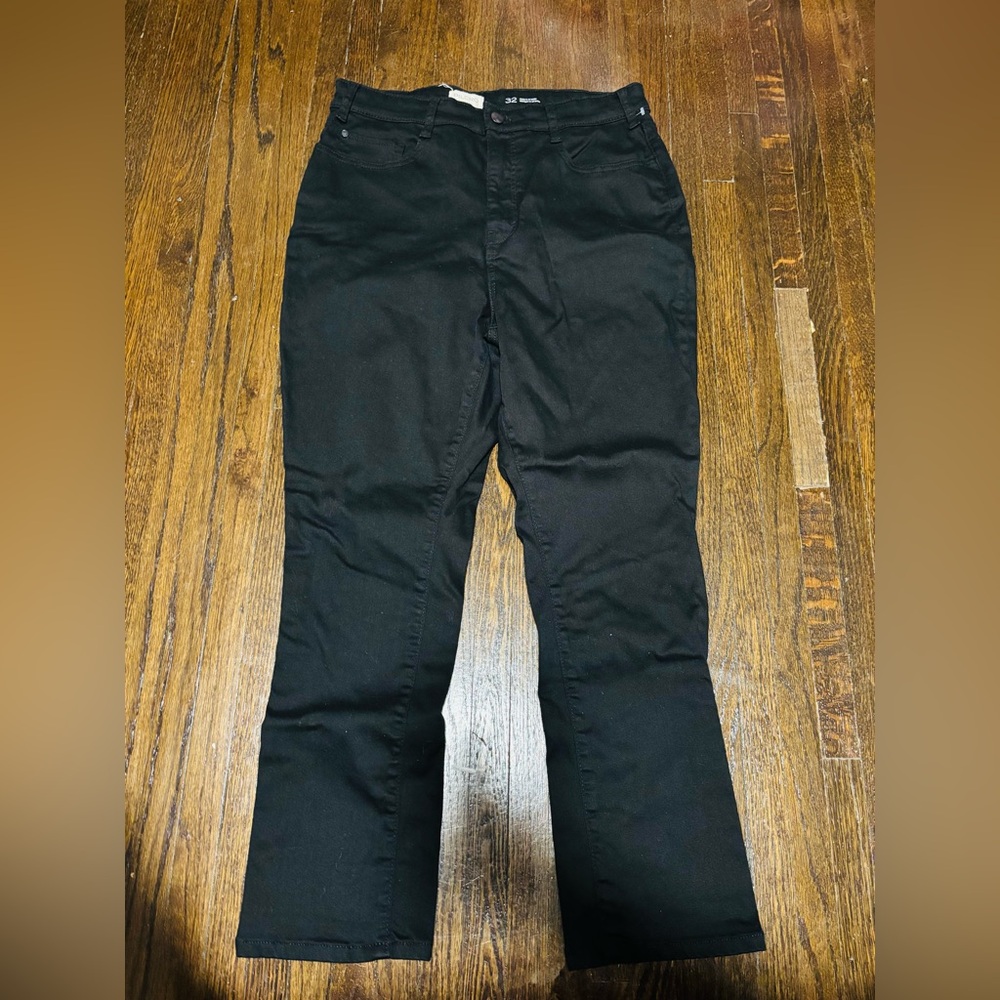 PILCRO, Black Mid-Rise Pants, Size 32